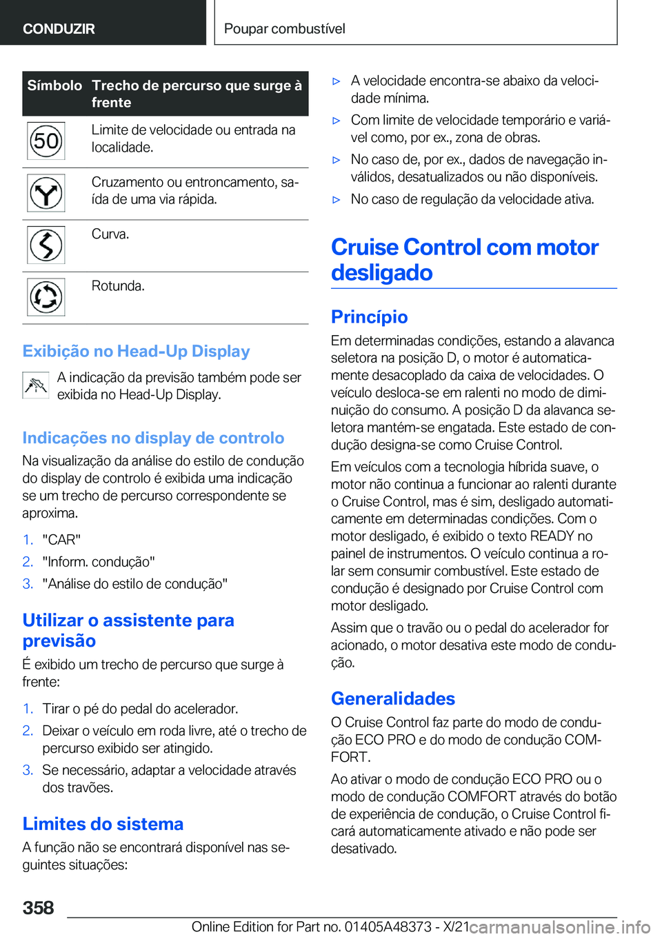 BMW X4 2022  Manual do condutor (in Portuguese) �S�