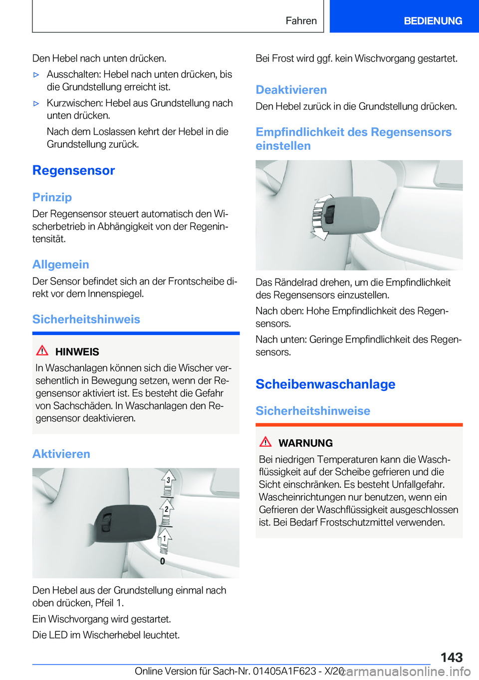 BMW X4 2021  Betriebsanleitungen (in German) �D�e�n��H�e�b�e�l��n�a�c�h��u�n�t�e�n��d�r�