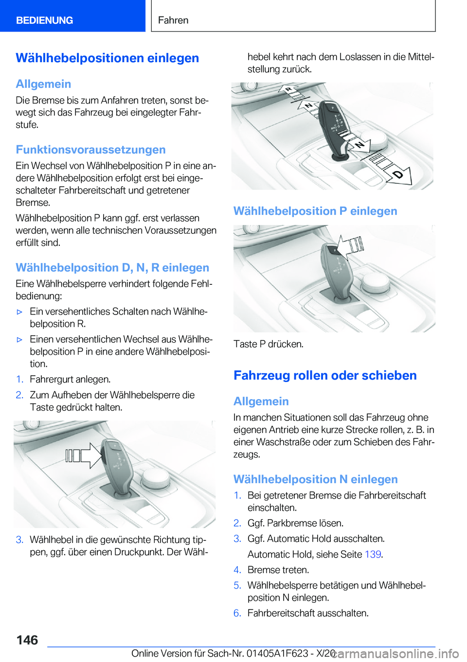 BMW X4 2021  Betriebsanleitungen (in German) �W�