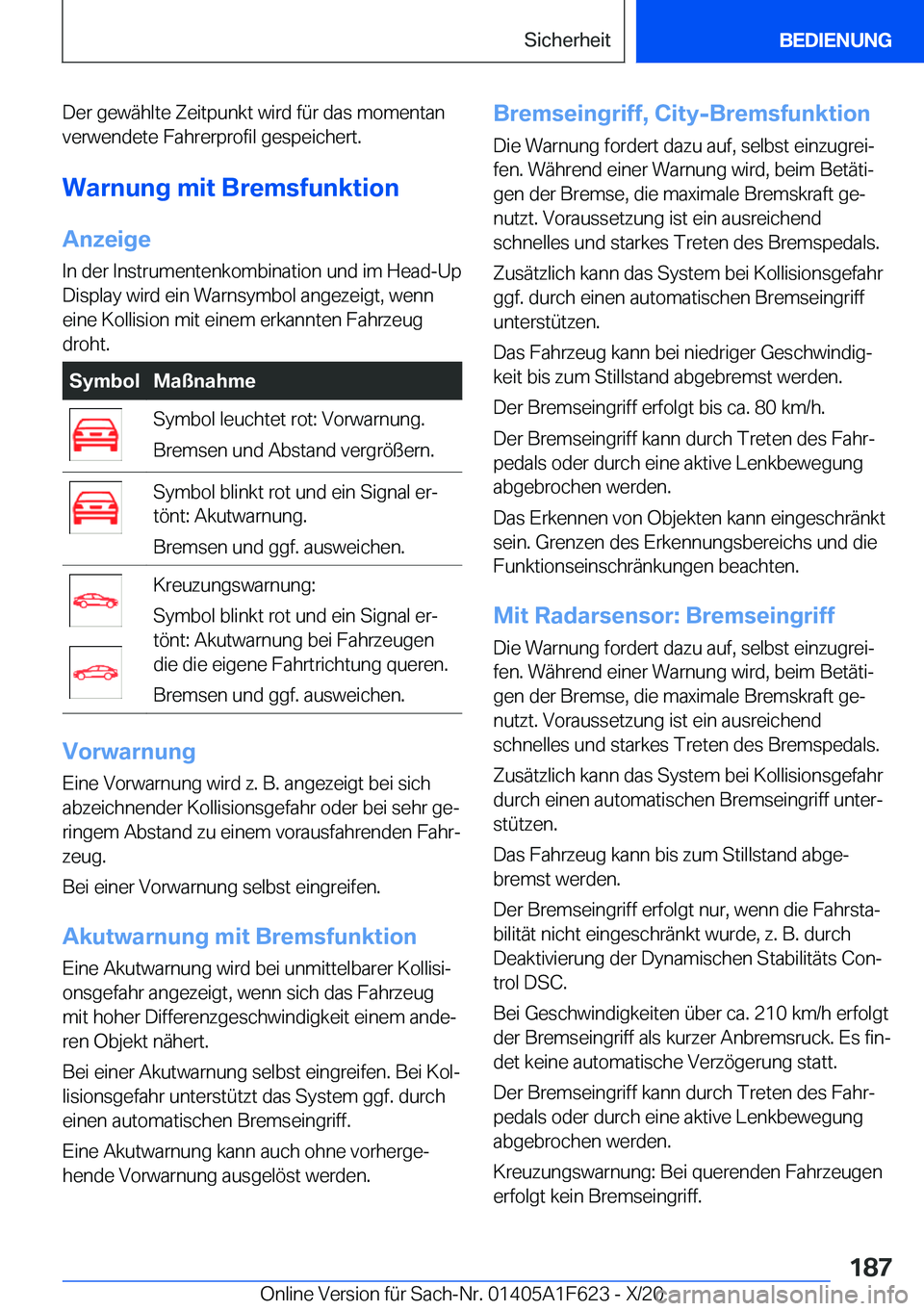 BMW X4 2021  Betriebsanleitungen (in German) �D�e�r��g�e�w�