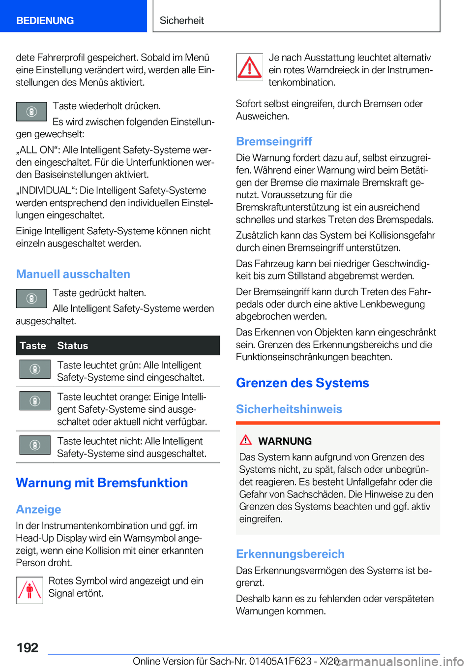 BMW X4 2021  Betriebsanleitungen (in German) �d�e�t�e��F�a�h�r�e�r�p�r�o�f�i�l��g�e�s�p�e�i�c�h�e�r�t�.��S�o�b�a�l�d��i�m��M�e�n�