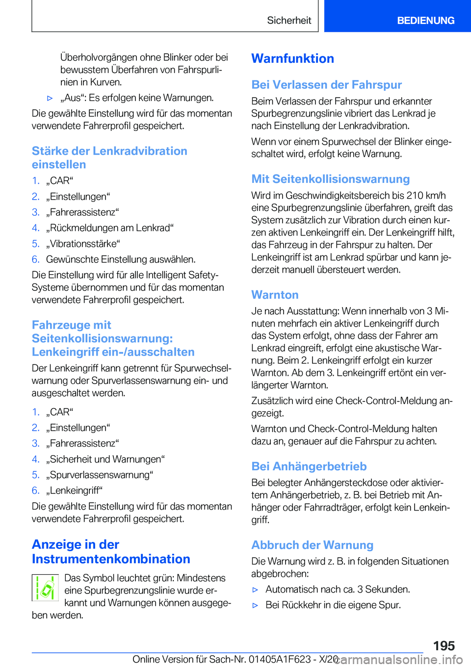 BMW X4 2021  Betriebsanleitungen (in German) �