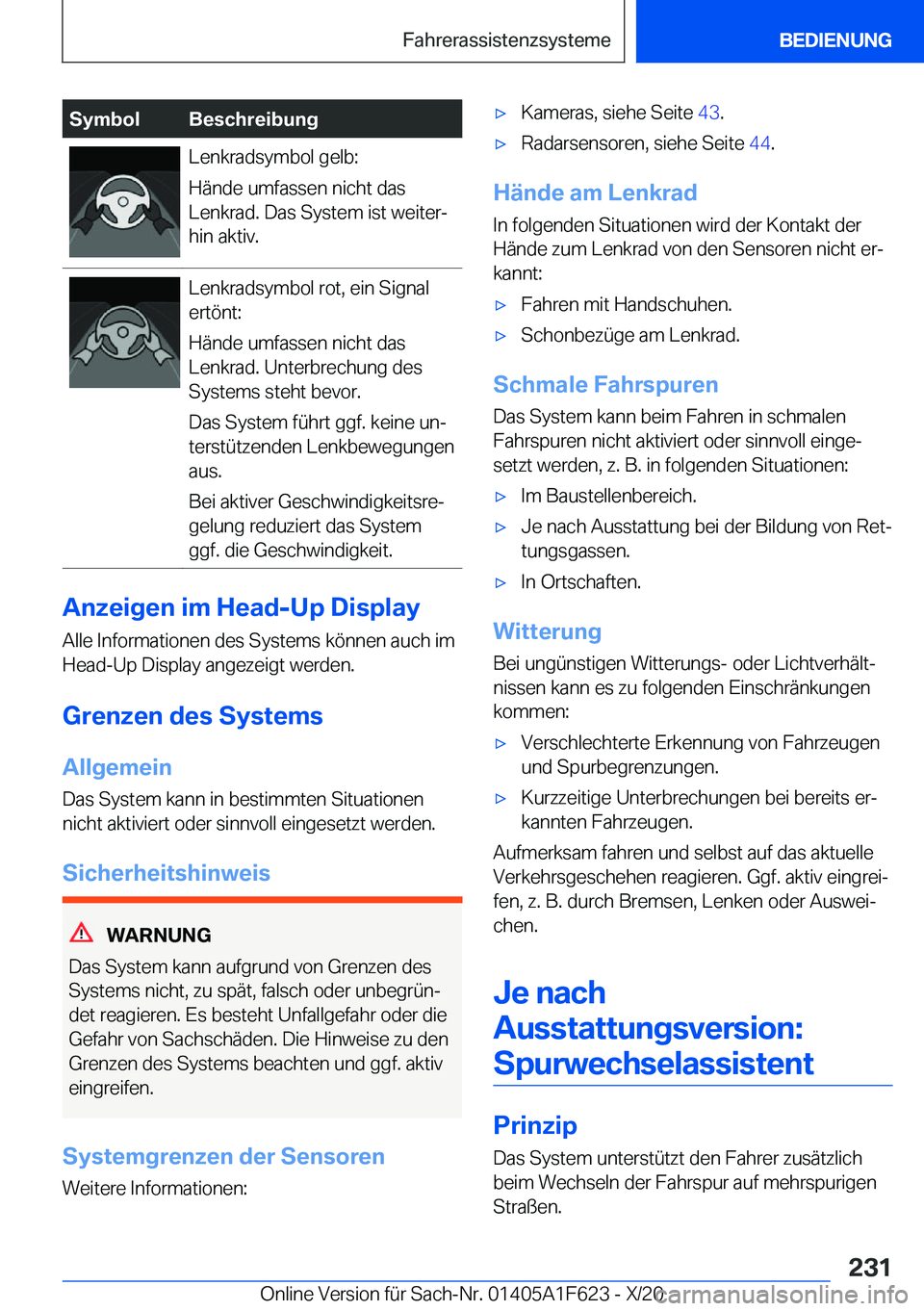 BMW X4 2021  Betriebsanleitungen (in German) �S�y�m�b�o�l�B�e�s�c�h�r�e�i�b�u�n�g�L�e�n�k�r�a�d�s�y�m�b�o�l��g�e�l�b�:
�H�