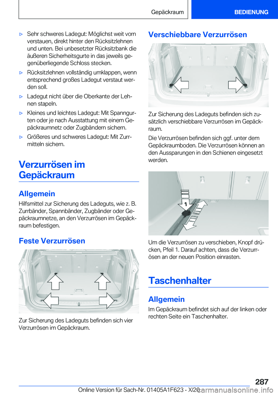 BMW X4 2021  Betriebsanleitungen (in German) x�S�e�h�r��s�c�h�w�e�r�e�s��L�a�d�e�g�u�t�:��M�