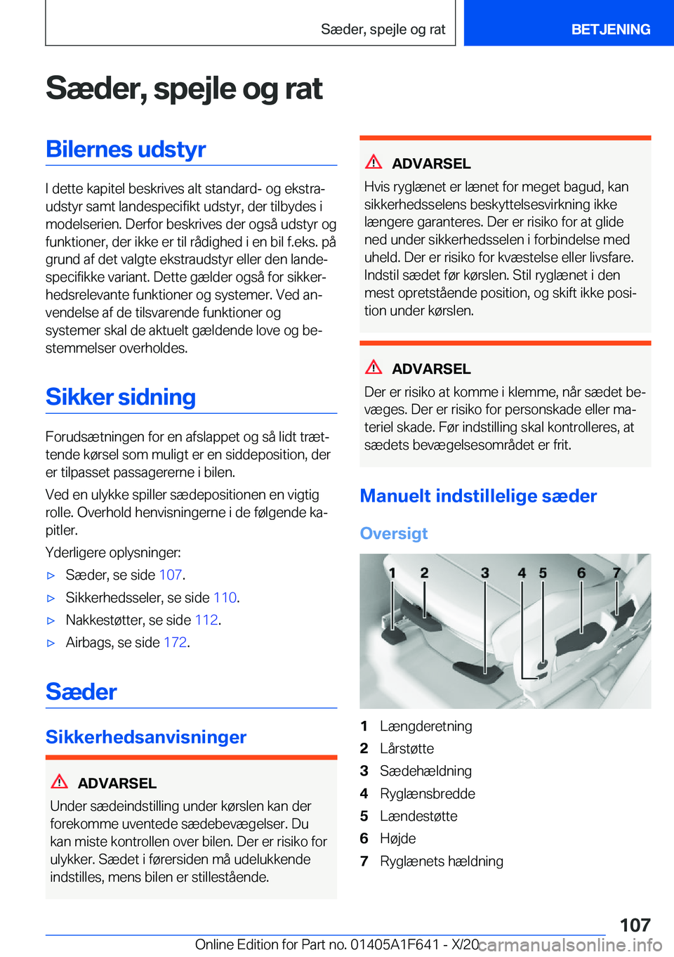 BMW X4 2021  InstruktionsbØger (in Danish) �S�æ�d�e�r�,��s�p�e�j�l�e��o�g��r�a�t�B�i�l�e�r�n�e�s��u�d�s�t�y�r
�I��d�e�t�t�e��k�a�p�i�t�e�l��b�e�s�k�r�i�v�e�s��a�l�t��s�t�a�n�d�a�r�d�-��o�g��e�k�s�t�r�aj
�u�d�s�t�y�r��s�a�m�t��l�