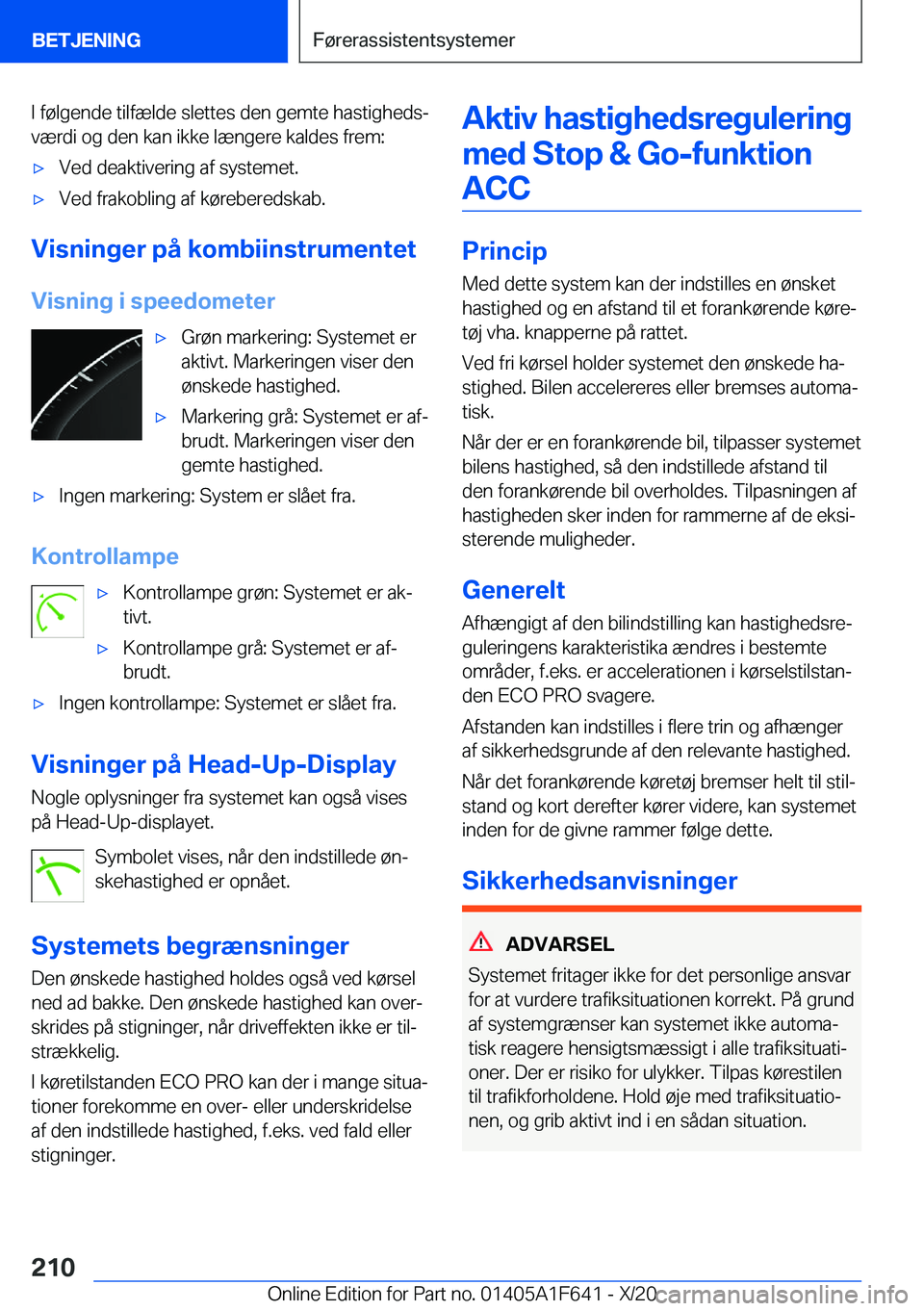 BMW X4 2021  InstruktionsbØger (in Danish) �I��f�