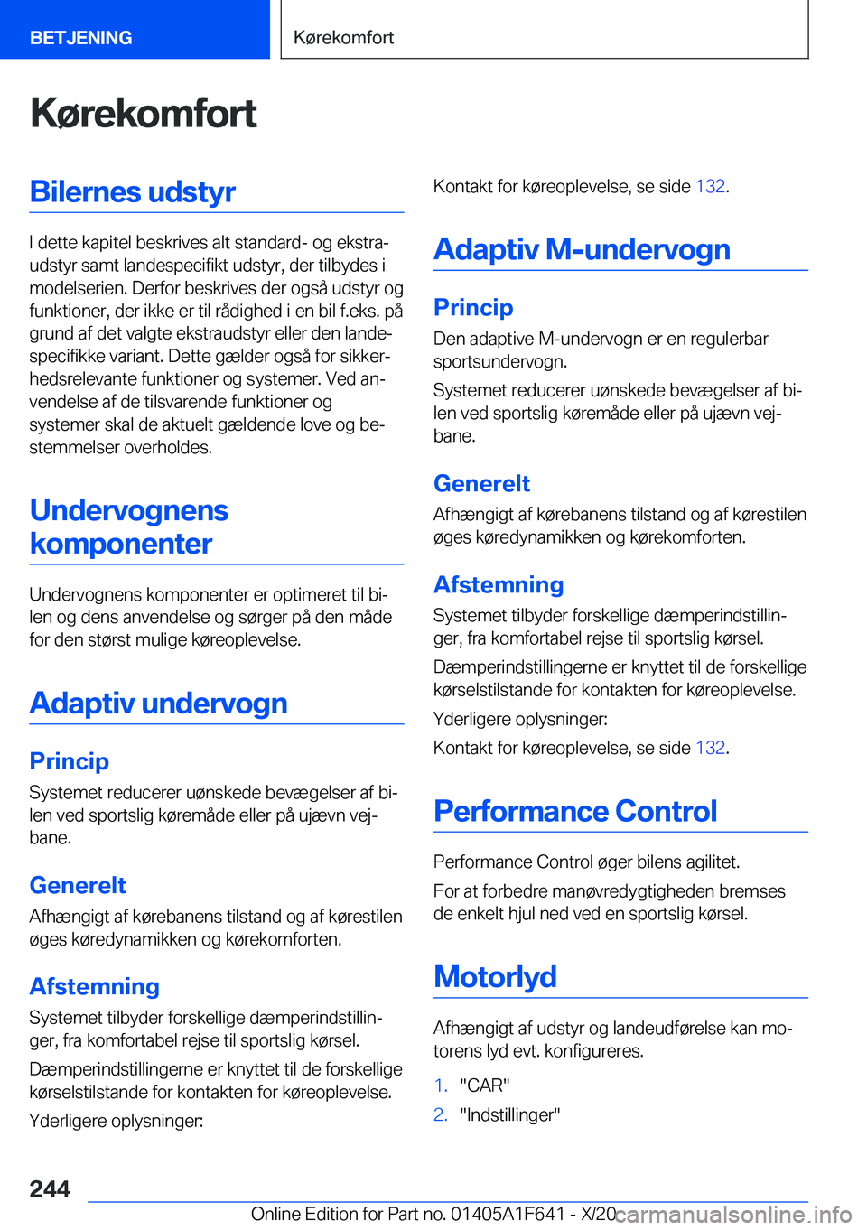 BMW X4 2021  InstruktionsbØger (in Danish) �K�