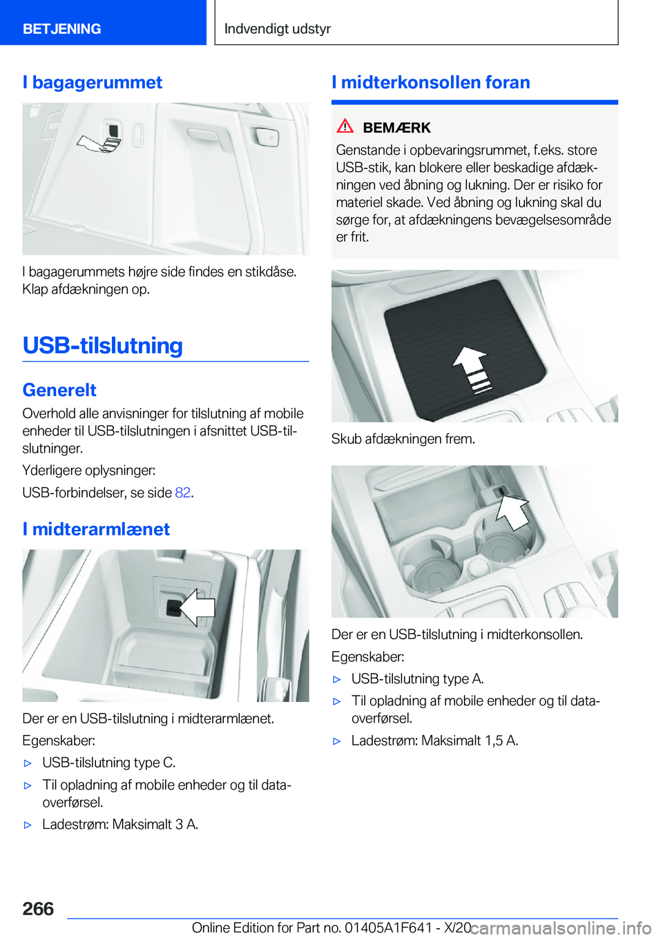 BMW X4 2021  InstruktionsbØger (in Danish) �I��b�a�g�a�g�e�r�u�m�m�e�t
�I��b�a�g�a�g�e�r�u�m�m�e�t�s��h�