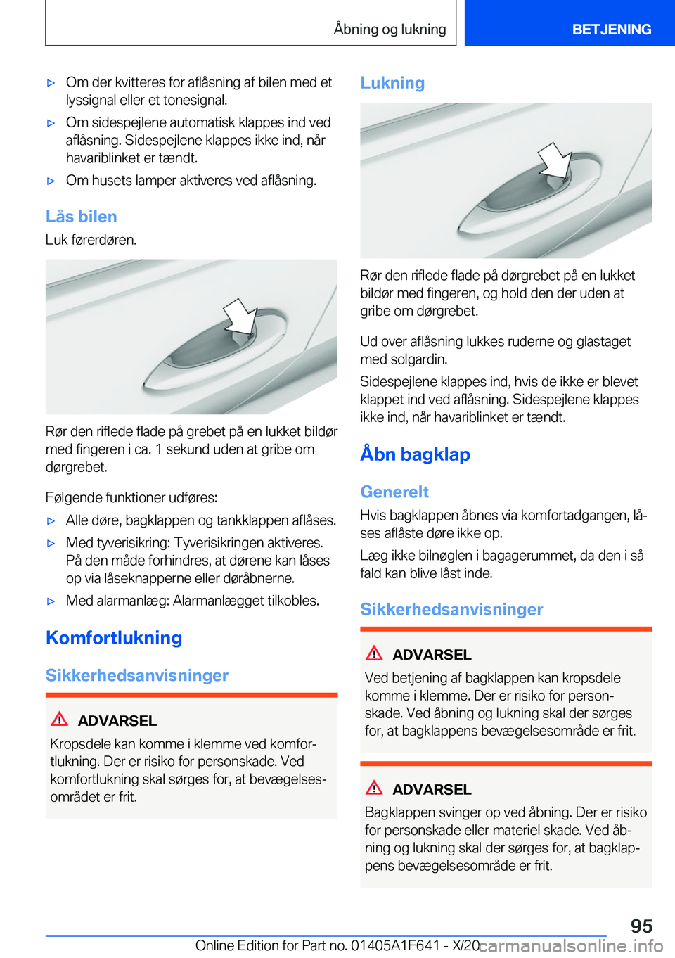BMW X4 2021  InstruktionsbØger (in Danish) 'x�O�m��d�e�r��k�v�i�t�t�e�r�e�s��f�o�r��a�f�l�å�s�n�i�n�g��a�f��b�i�l�e�n��m�e�d��e�t�l�y�s�s�i�g�n�a�l��e�l�l�e�r��e�t��t�o�n�e�s�i�g�n�a�l�.'x�O�m��s�i�d�e�s�p�e�j�l�e�n�e��a�