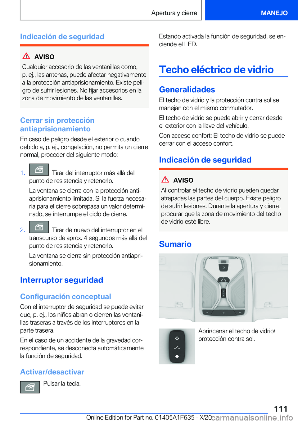 BMW X4 2021  Manuales de Empleo (in Spanish) �I�n�d�i�c�a�c�i�
