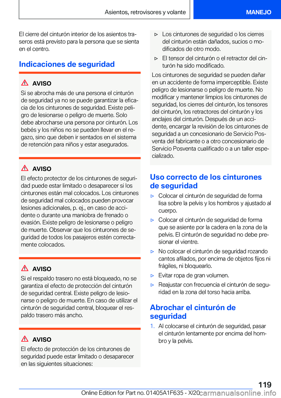 BMW X4 2021  Manuales de Empleo (in Spanish) �E�l��c�i�e�r�r�e��d�e�l��c�i�n�t�u�r�