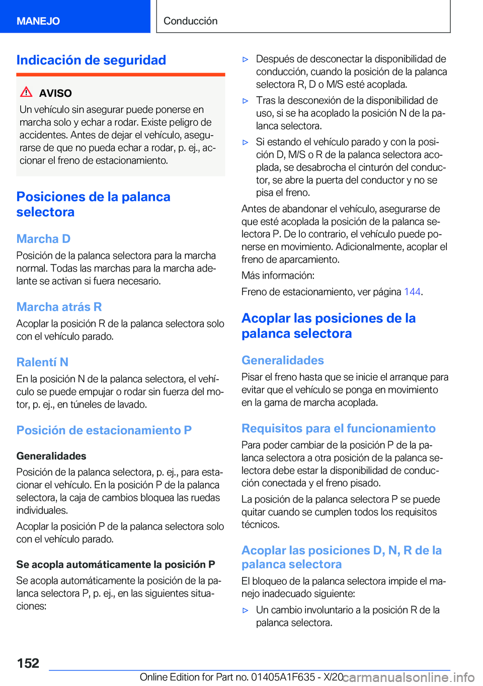 BMW X4 2021  Manuales de Empleo (in Spanish) �I�n�d�i�c�a�c�i�