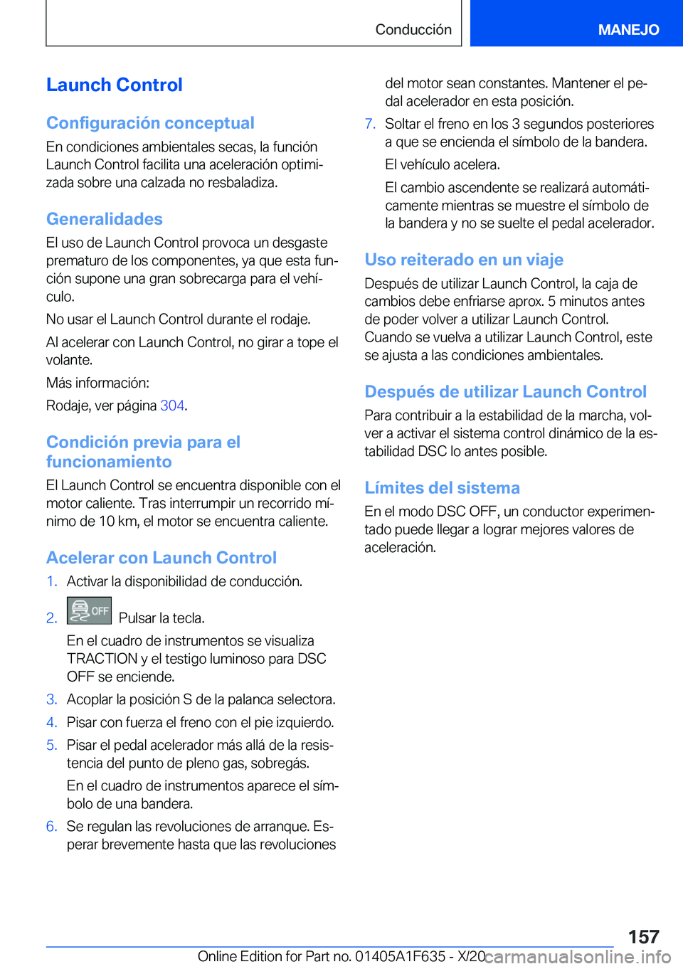 BMW X4 2021  Manuales de Empleo (in Spanish) �L�a�u�n�c�h��C�o�n�t�r�o�l
�C�o�n�f�i�g�u�r�a�c�i�