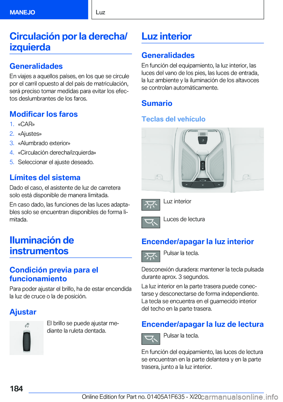 BMW X4 2021  Manuales de Empleo (in Spanish) �C�i�r�c�u�l�a�c�i�
