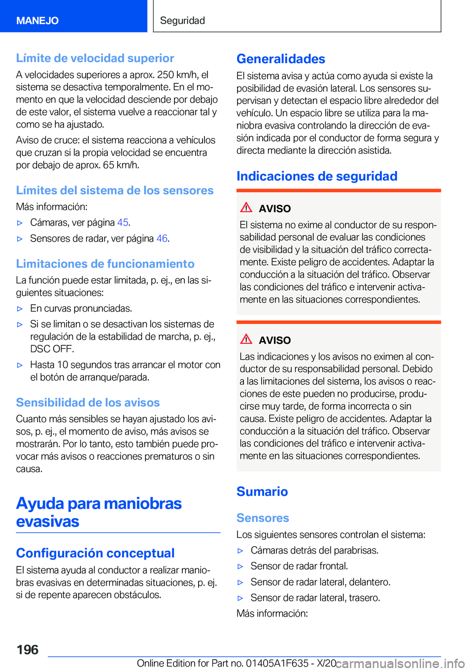 BMW X4 2021  Manuales de Empleo (in Spanish) �L�