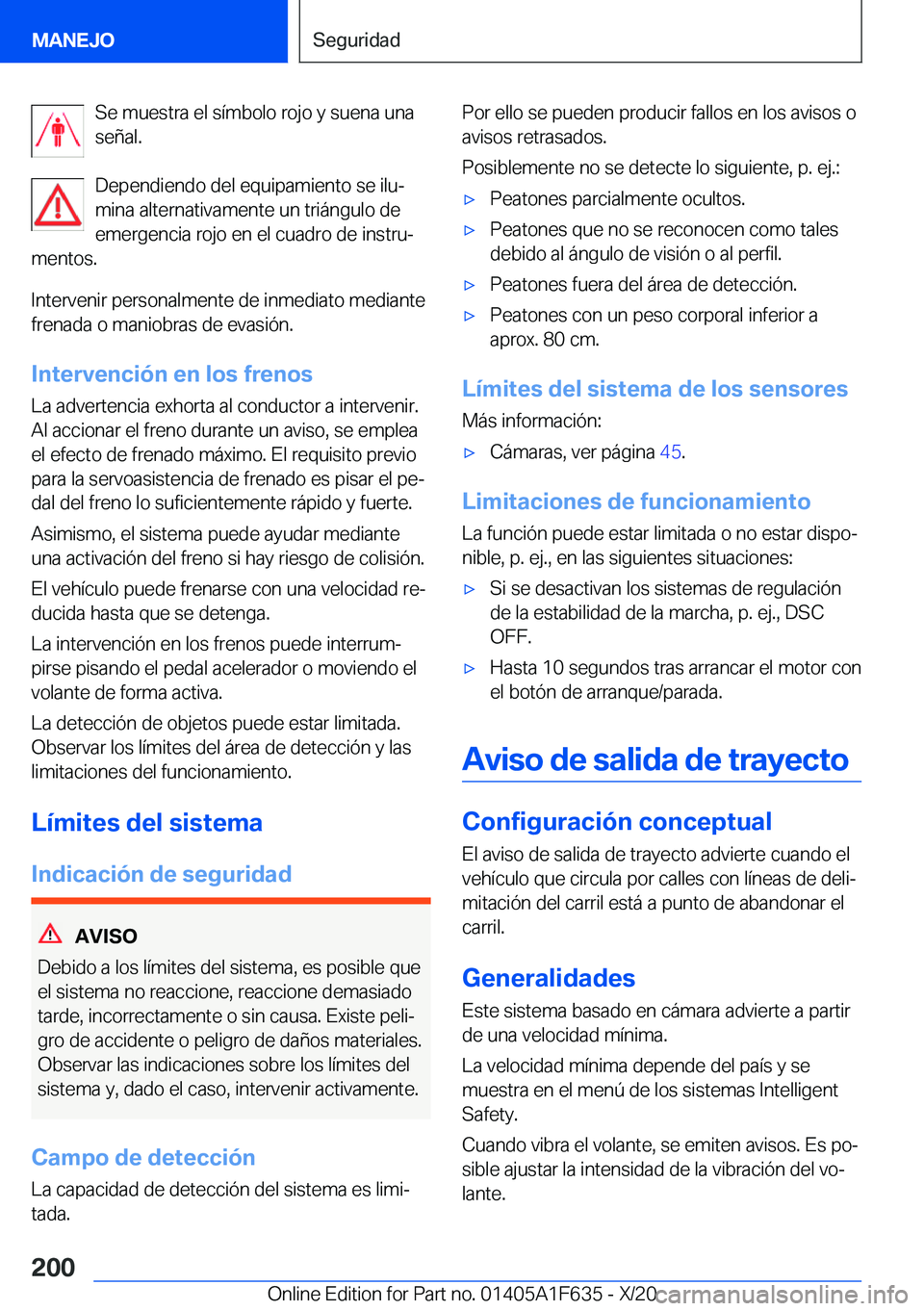 BMW X4 2021  Manuales de Empleo (in Spanish) �S�e��m�u�e�s�t�r�a��e�l��s�