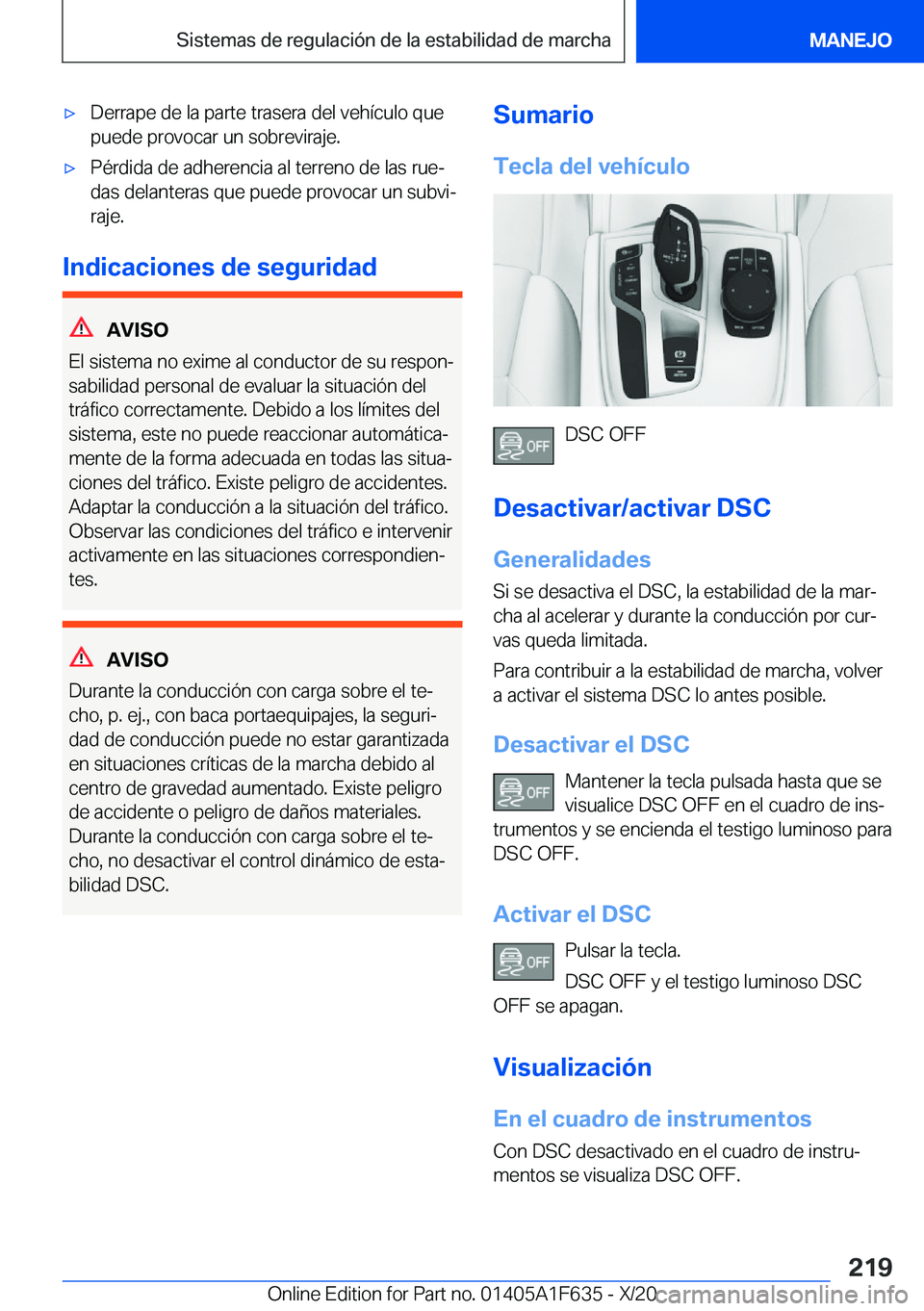 BMW X4 2021  Manuales de Empleo (in Spanish) x�D�e�r�r�a�p�e��d�e��l�a��p�a�r�t�e��t�r�a�s�e�r�a��d�e�l��v�e�h�