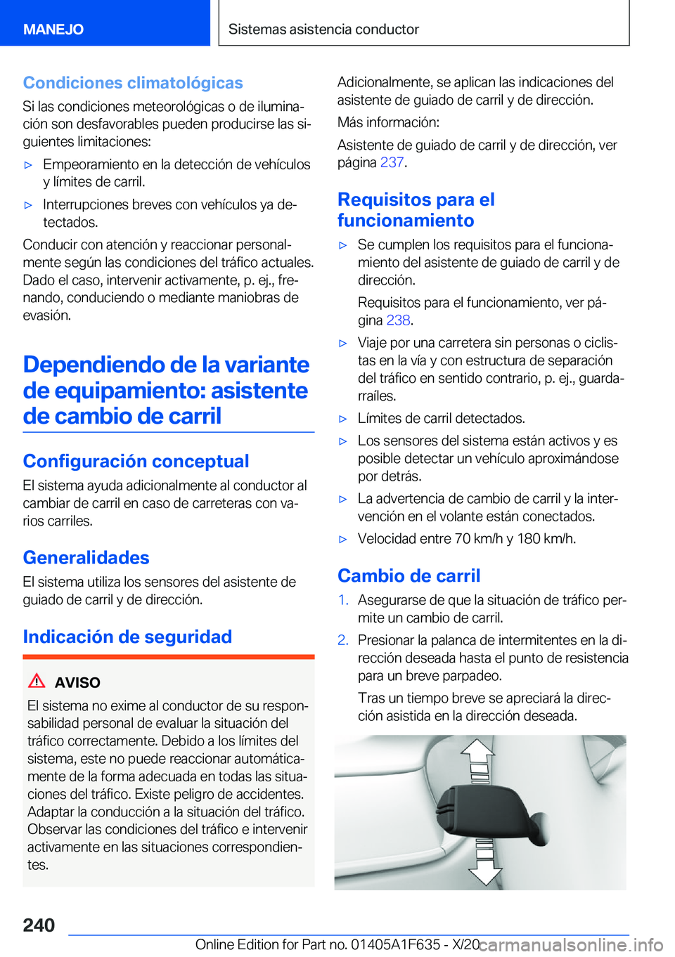 BMW X4 2021  Manuales de Empleo (in Spanish) �C�o�n�d�i�c�i�o�n�e�s��c�l�i�m�a�t�o�l�