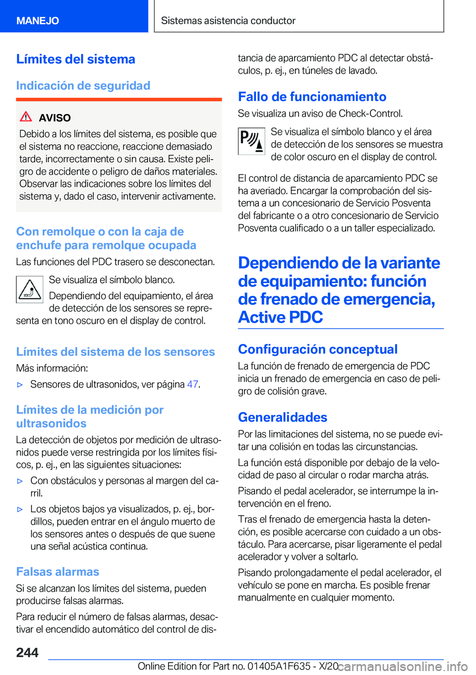 BMW X4 2021  Manuales de Empleo (in Spanish) �L�