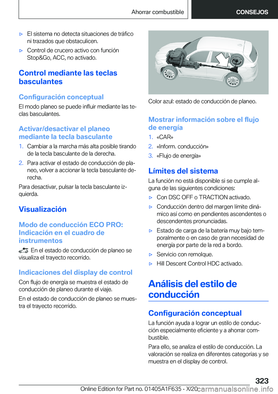 BMW X4 2021  Manuales de Empleo (in Spanish) x�E�l��s�i�s�t�e�m�a��n�o��d�e�t�e�c�t�a��s�i�t�u�a�c�i�o�n�e�s��d�e��t�r�