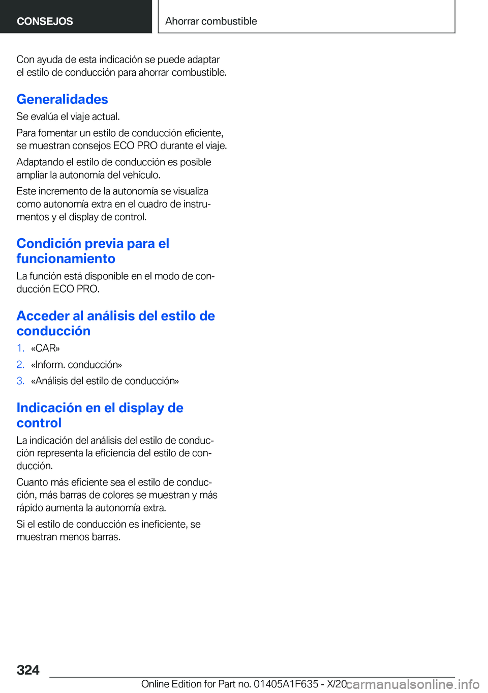 BMW X4 2021  Manuales de Empleo (in Spanish) �C�o�n��a�y�u�d�a��d�e��e�s�t�a��i�n�d�i�c�a�c�i�