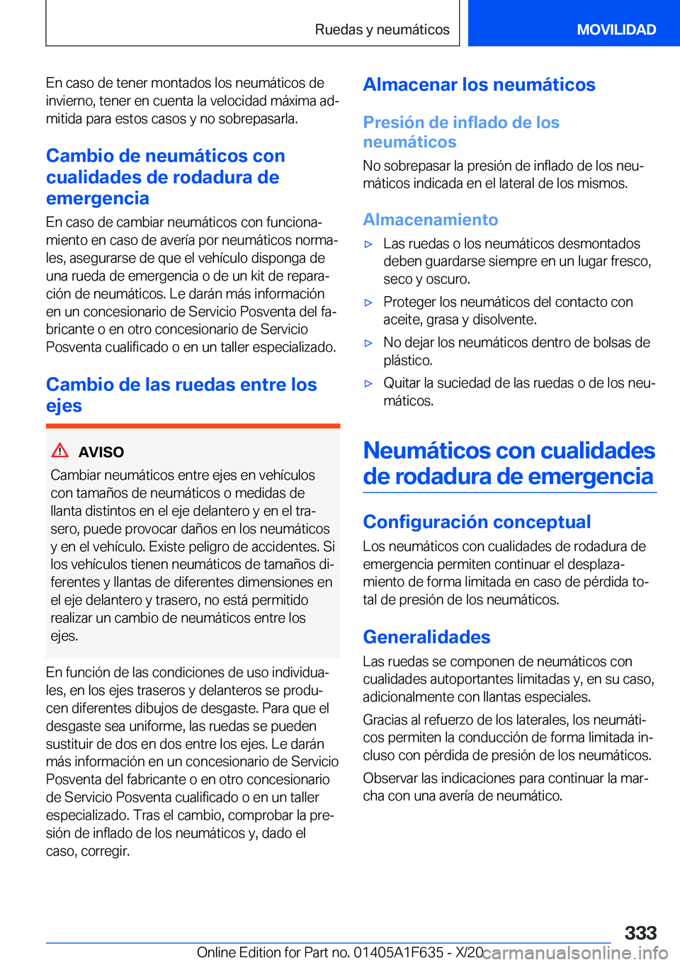 BMW X4 2021  Manuales de Empleo (in Spanish) �E�n��c�a�s�o��d�e��t�e�n�e�r��m�o�n�t�a�d�o�s��l�o�s��n�e�u�m�