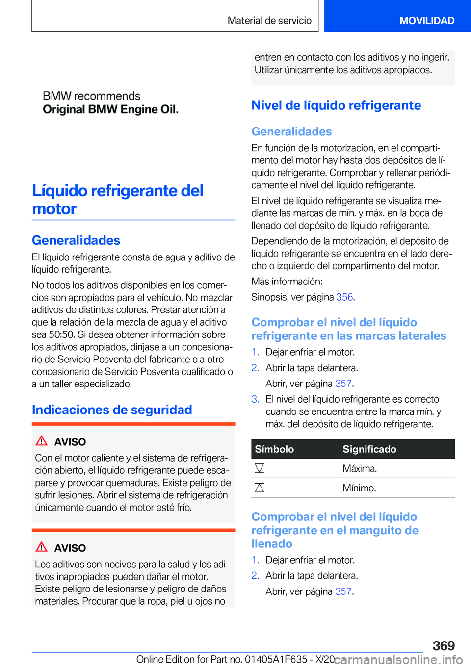 BMW X4 2021  Manuales de Empleo (in Spanish) �L�
