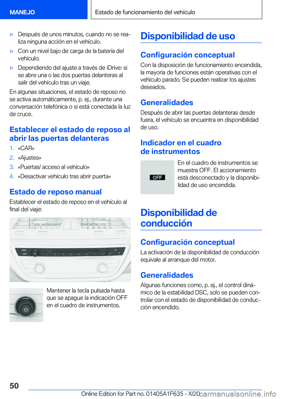 BMW X4 2021  Manuales de Empleo (in Spanish) x�D�e�s�p�u�