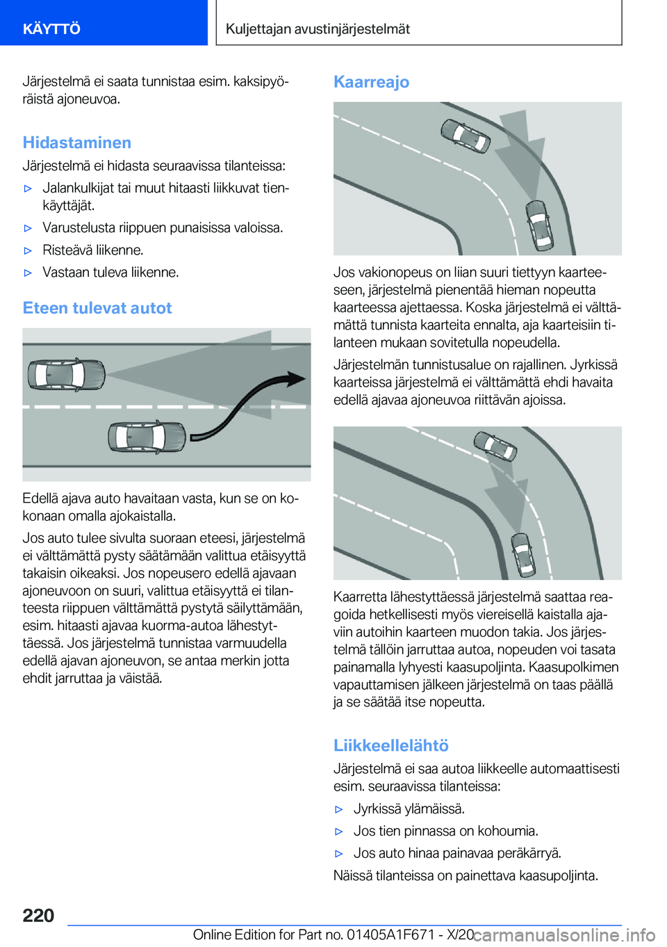 BMW X4 2021  Omistajan Käsikirja (in Finnish) �J�