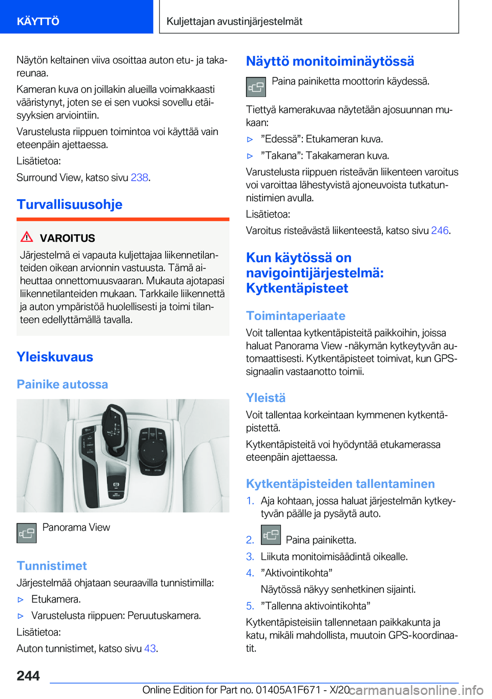 BMW X4 2021  Omistajan Käsikirja (in Finnish) �N�