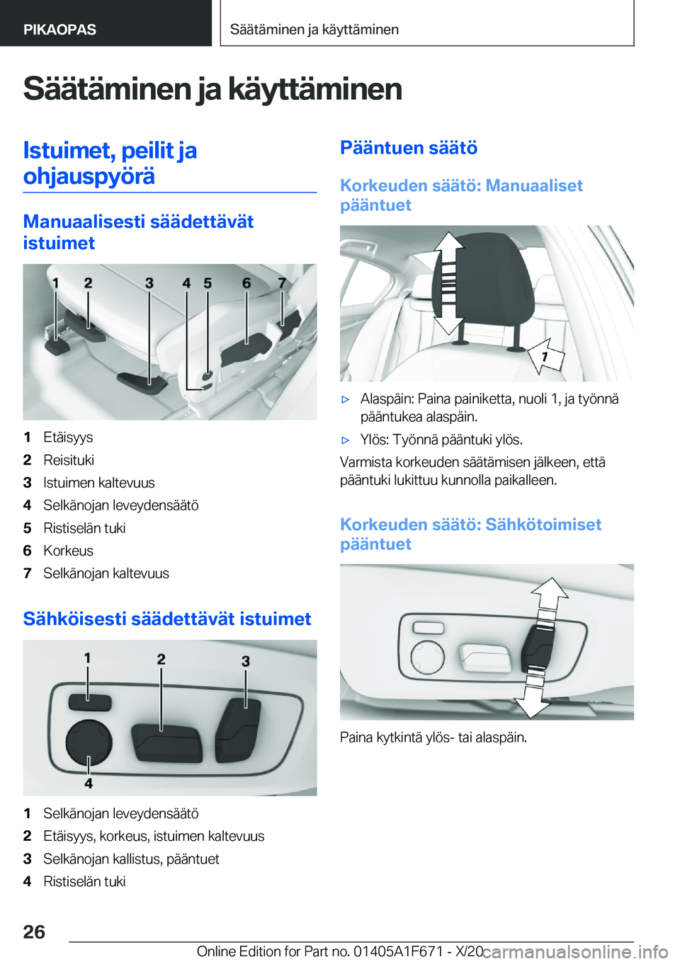 BMW X4 2021  Omistajan Käsikirja (in Finnish) �S�