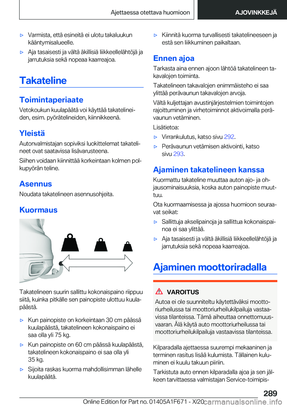 BMW X4 2021  Omistajan Käsikirja (in Finnish) 'x�V�a�r�m�i�s�t�a�,��e�t�t�
