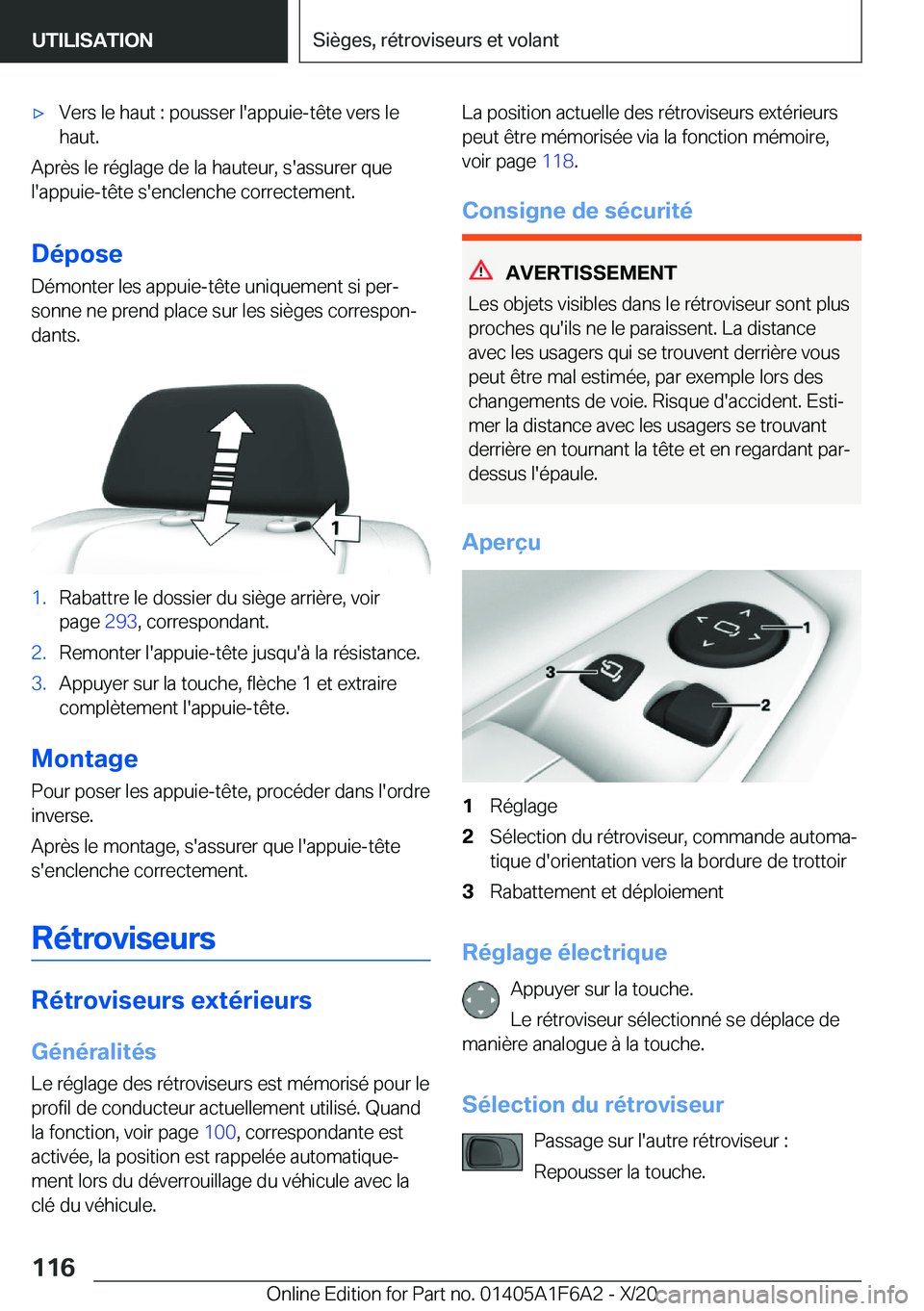 BMW X4 2021  Notices Demploi (in French) 'x�V�e�r�s��l�e��h�a�u�t��:��p�o�u�s�s�e�r��l�'�a�p�p�u�i�e�-�t�ê�t�e��v�e�r�s��l�e�h�a�u�t�.
�A�p�r�è�s��l�e��r�é�g�l�a�g�e��d�e��l�a��h�a�u�t�e�u�r�,��s�'�a�s�s�u�r�e�r�