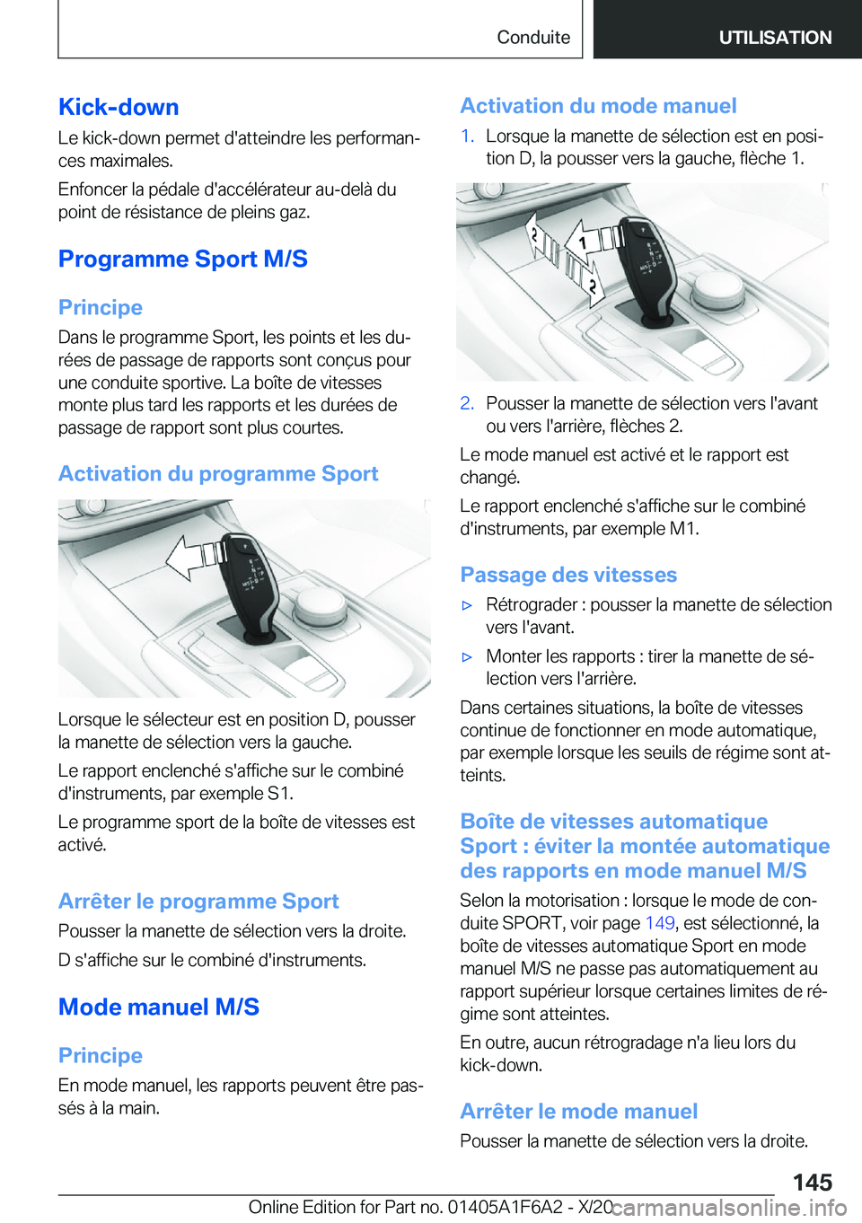 BMW X4 2021  Notices Demploi (in French) �K�i�c�k�-�d�o�w�n
�L�e��k�i�c�k�-�d�o�w�n��p�e�r�m�e�t��d�'�a�t�t�e�i�n�d�r�e��l�e�s��p�e�r�f�o�r�m�a�nj
�c�e�s��m�a�x�i�m�a�l�e�s�.
�E�n�f�o�n�c�e�r��l�a��p�é�d�a�l�e��d�'�a�c�c�