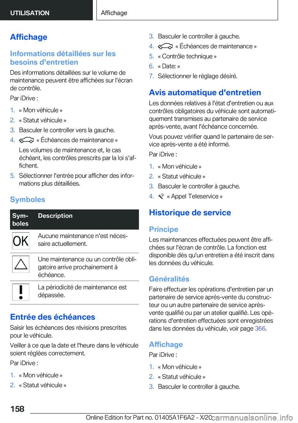 BMW X4 2021  Notices Demploi (in French) �A�f�f�i�c�h�a�g�e
�I�n�f�o�r�m�a�t�i�o�n�s��d�é�t�a�i�l�l�é�e�s��s�u�r��l�e�s
�b�e�s�o�i�n�s��d�'�e�n�t�r�e�t�i�e�n
�D�e�s��i�n�f�o�r�m�a�t�i�o�n�s��d�é�t�a�i�l�l�é�e�s��s�u�r��l�e��