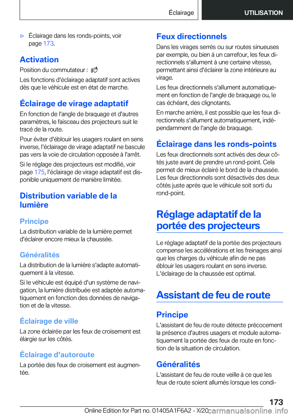 BMW X4 2021  Notices Demploi (in French) 'x�