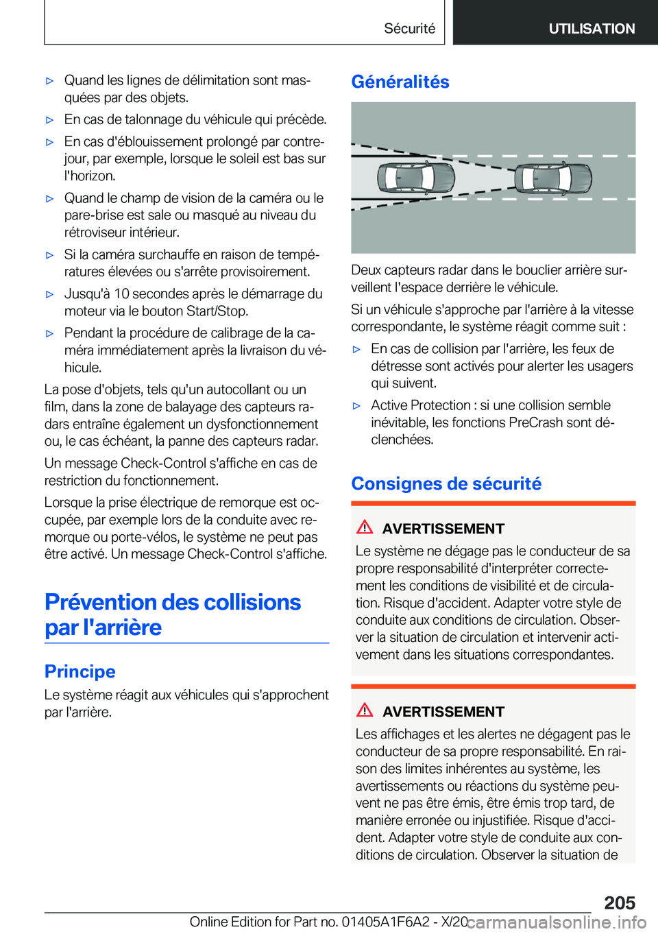 BMW X4 2021  Notices Demploi (in French) 'x�Q�u�a�n�d��l�e�s��l�i�g�n�e�s��d�e��d�é�l�i�m�i�t�a�t�i�o�n��s�o�n�t��m�a�sj
�q�u�é�e�s��p�a�r��d�e�s��o�b�j�e�t�s�.'x�E�n��c�a�s��d�e��t�a�l�o�n�n�a�g�e��d�u��v�é�h�i�c�u