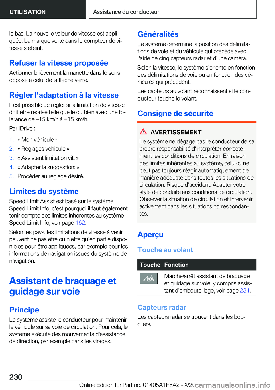 BMW X4 2021  Notices Demploi (in French) �l�e��b�a�s�.��L�a��n�o�u�v�e�l�l�e��v�a�l�e�u�r��d�e��v�i�t�e�s�s�e��e�s�t��a�p�p�l�ij�q�u�é�e�.��L�a��m�a�r�q�u�e��v�e�r�t�e��d�a�n�s��l�e��c�o�m�p�t�e�u�r��d�e��v�ij
�t�e�s�s�e�