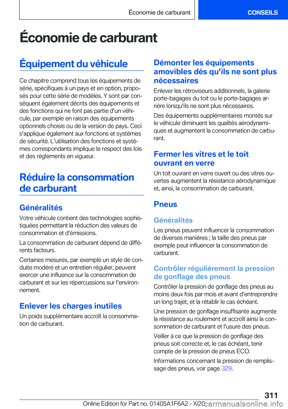 BMW X4 2021  Notices Demploi (in French) �