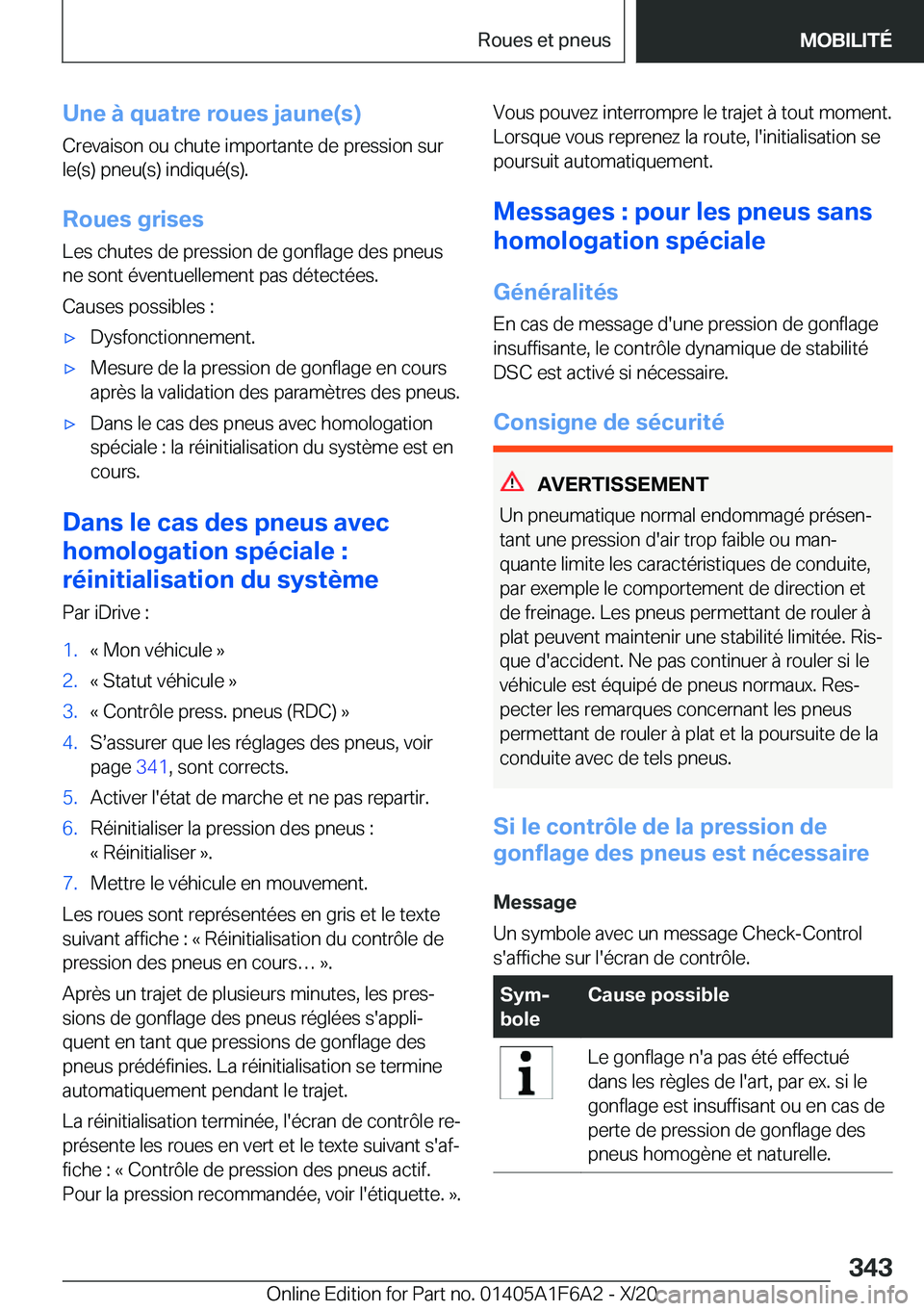 BMW X4 2021  Notices Demploi (in French) �U�n�e��