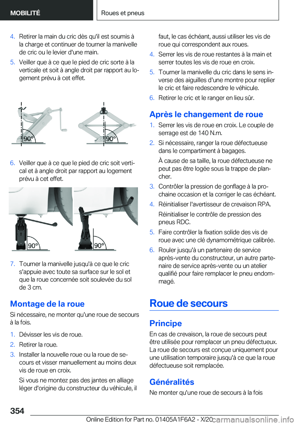 BMW X4 2021  Notices Demploi (in French) �4�.�R�e�t�i�r�e�r��l�a��m�a�i�n��d�u��c�r�i�c��d�è�s��q�u�'�i�l��e�s�t��s�o�u�m�i�s��