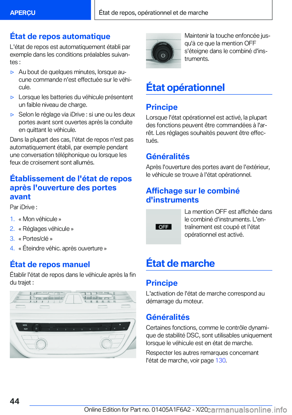 BMW X4 2021  Notices Demploi (in French) �