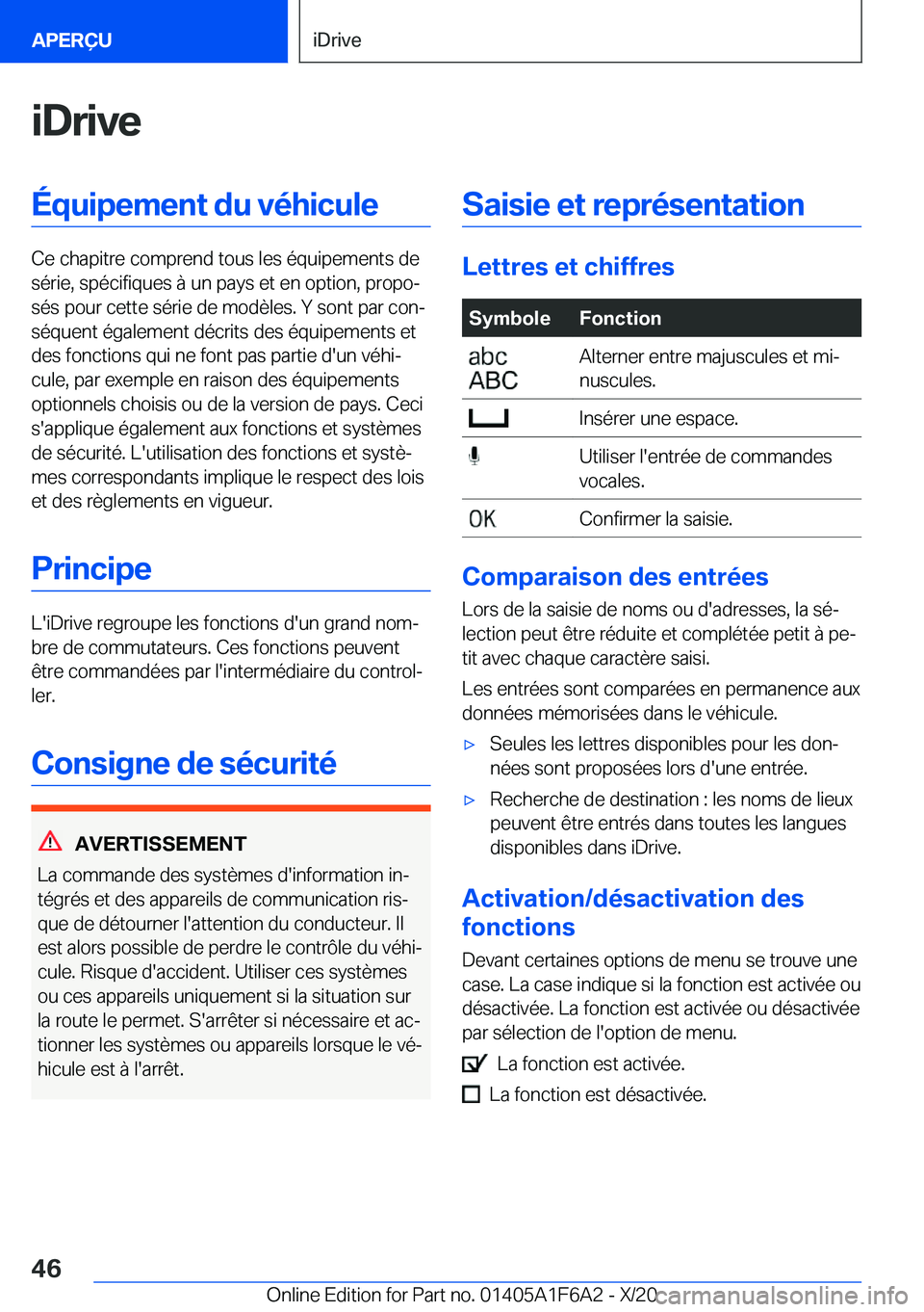 BMW X4 2021  Notices Demploi (in French) �i�D�r�i�v�e�