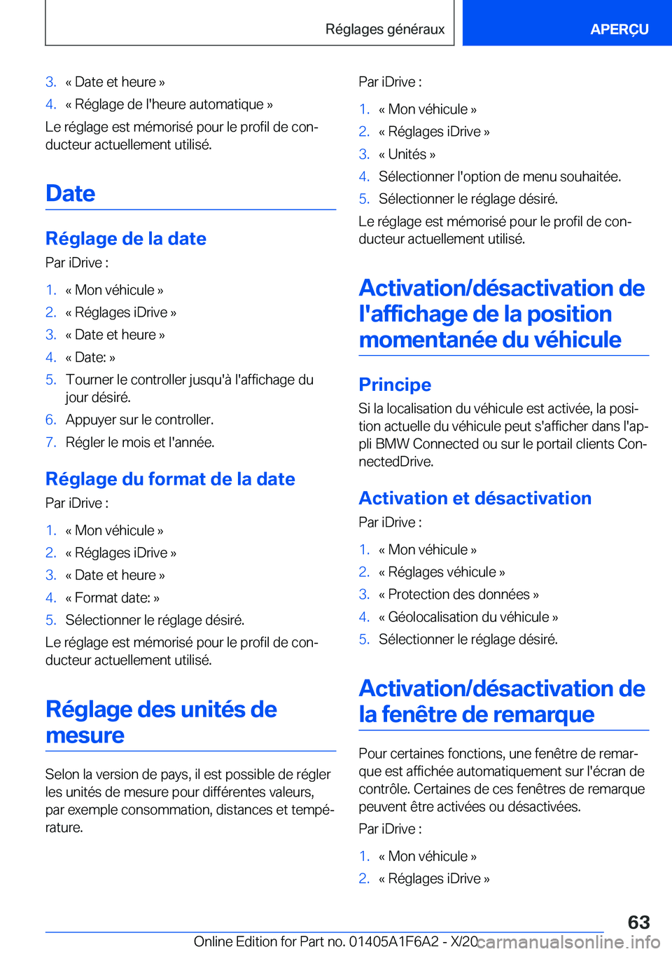 BMW X4 2021  Notices Demploi (in French) �3�.�k��D�a�t�e��e�t��h�e�u�r�e��{�4�.�k��R�é�g�l�a�g�e��d�e��l�'�h�e�u�r�e��a�u�t�o�m�a�t�i�q�u�e��{
�L�e��r�é�g�l�a�g�e��e�s�t��m�é�m�o�r�i�s�é��p�o�u�r��l�e��p�r�o�f�i�l��d�