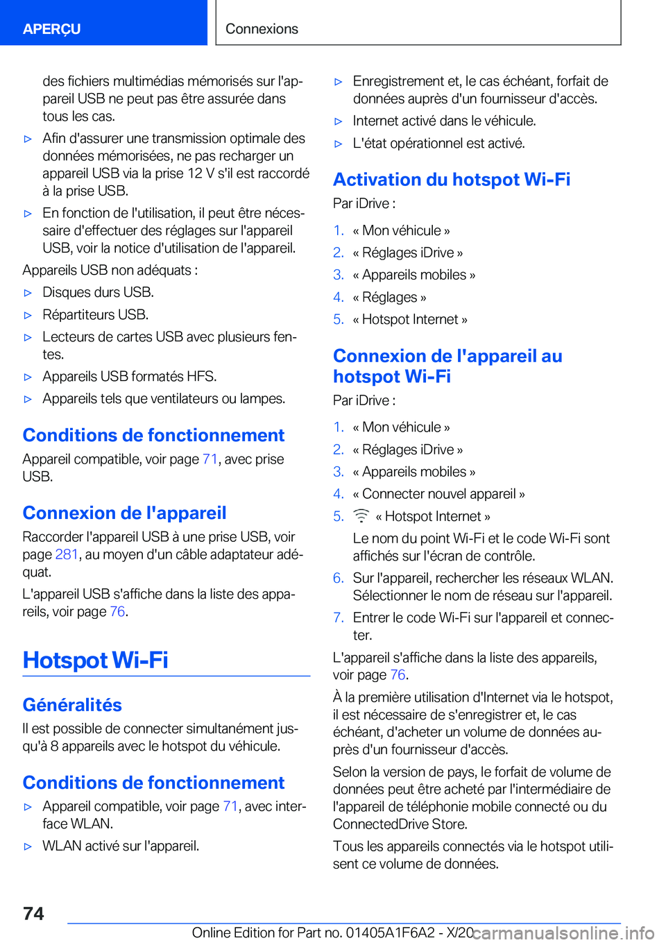 BMW X4 2021  Notices Demploi (in French) �d�e�s��f�i�c�h�i�e�r�s��m�u�l�t�i�m�é�d�i�a�s��m�é�m�o�r�i�s�é�s��s�u�r��l�'�a�pj�p�a�r�e�i�l��U�S�B��n�e��p�e�u�t��p�a�s��ê�t�r�e��a�s�s�u�r�é�e��d�a�n�s
�t�o�u�s��l�e�s��c�a