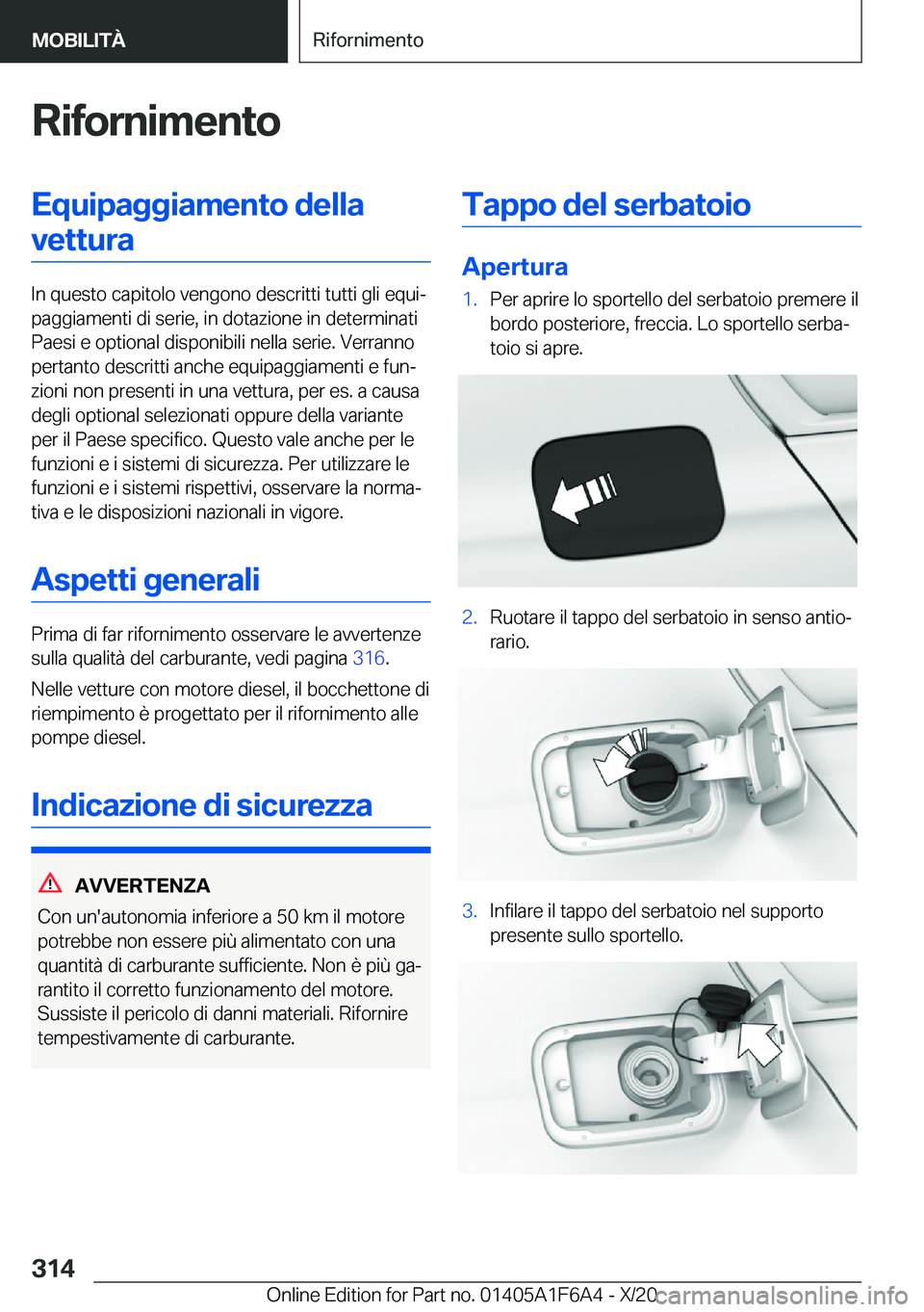BMW X4 2021  Libretti Di Uso E manutenzione (in Italian) �R�i�f�o�r�n�i�m�e�n�t�o�E�q�u�i�p�a�g�g�i�a�m�e�n�t�o��d�e�l�l�a�v�e�t�t�u�r�a
�I�n��q�u�e�s�t�o��c�a�p�i�t�o�l�o��v�e�n�g�o�n�o��d�e�s�c�r�i�t�t�i��t�u�t�t�i��g�l�i��e�q�u�iª
�p�a�g�g�i�a�