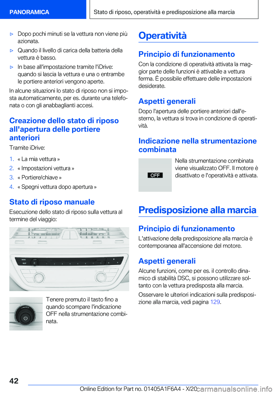 BMW X4 2021  Libretti Di Uso E manutenzione (in Italian) 'x�D�o�p�o��p�o�c�h�i��m�i�n�u�t�i��s�e��l�a��v�e�t�t�u�r�a��n�o�n��v�i�e�n�e��p�i�