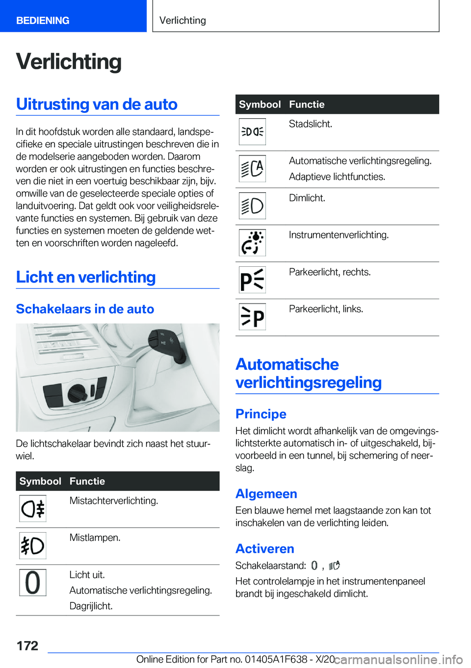 BMW X4 2021  Instructieboekjes (in Dutch) �V�e�r�l�i�c�h�t�i�n�g�U�i�t�r�u�s�t�i�n�g��v�a�n��d�e��a�u�t�o
�I�n��d�i�t��h�o�o�f�d�s�t�u�k��w�o�r�d�e�n��a�l�l�e��s�t�a�n�d�a�a�r�d�,��l�a�n�d�s�p�ej�c�i�f�i�e�k�e��e�n��s�p�e�c�i�a�l�