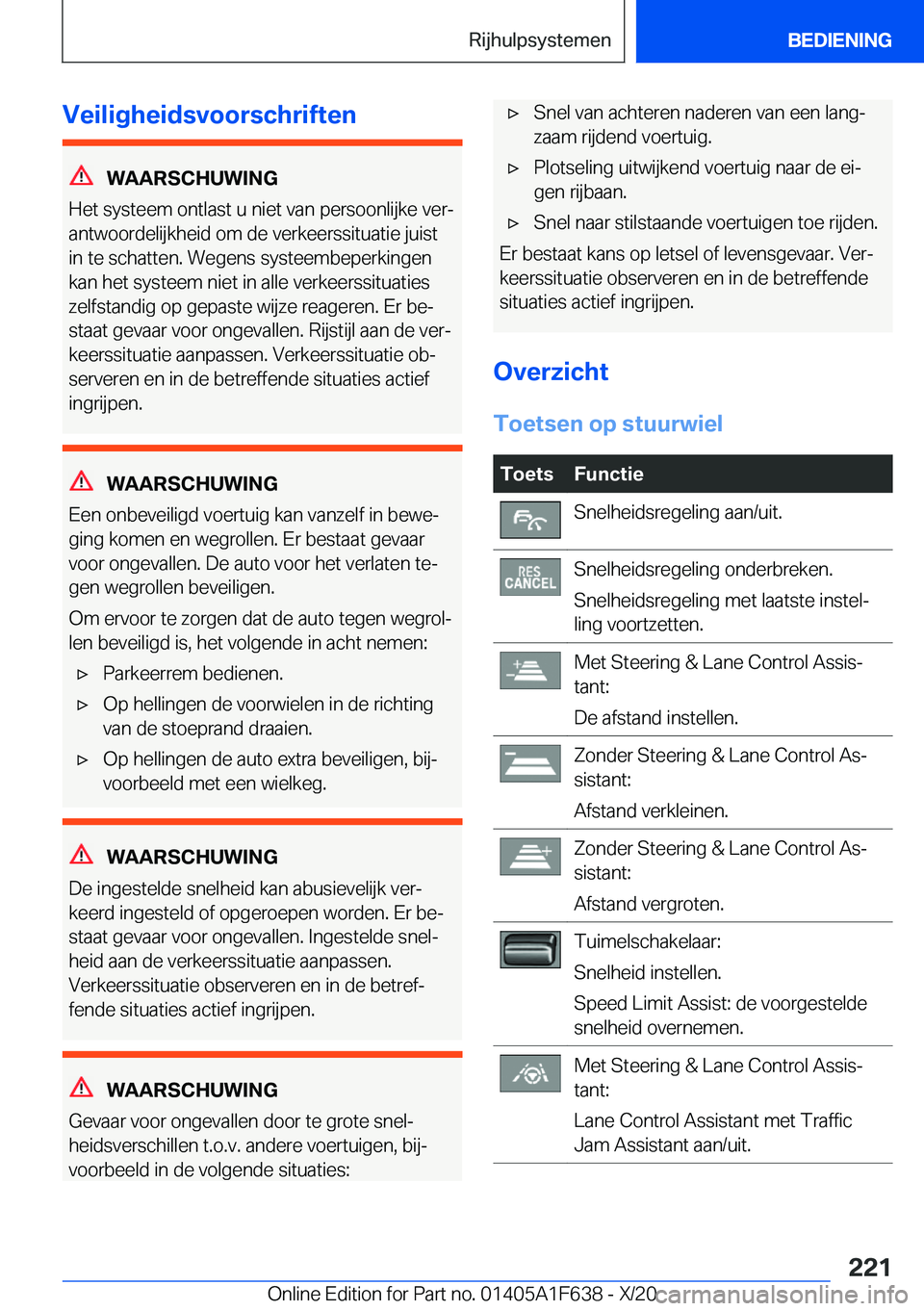 BMW X4 2021  Instructieboekjes (in Dutch) �V�e�i�l�i�g�h�e�i�d�s�v�o�o�r�s�c�h�r�i�f�t�e�n
�W�A�A�R�S�C�H�U�W�I�N�G
�H�e�t��s�y�s�t�e�e�m��o�n�t�l�a�s�t��u��n�i�e�t��v�a�n��p�e�r�s�o�o�n�l�i�j�k�e��v�e�rj
�a�n�t�w�o�o�r�d�e�l�i�j�k�h�