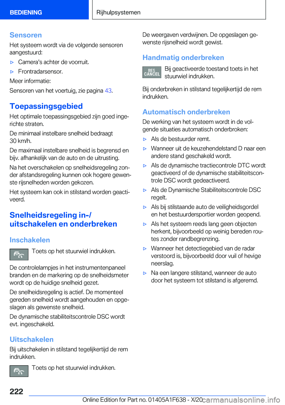 BMW X4 2021  Instructieboekjes (in Dutch) �S�e�n�s�o�r�e�n
�H�e�t��s�y�s�t�e�e�m��w�o�r�d�t��v�i�a��d�e��v�o�l�g�e�n�d�e��s�e�n�s�o�r�e�n
�a�a�n�g�e�s�t�u�u�r�d�:'x�C�a�m�e�r�as�s��a�c�h�t�e�r��d�e��v�o�o�r�r�u�i�t�.'x�F�r�o
